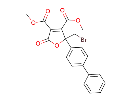 dimethyl 2-bromomethyl-5-oxo-2-(p-biphenyl)-2,5-dihydrofuran-3,4-dicarboxylate