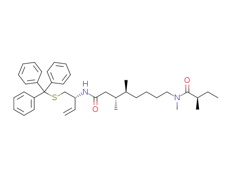 (3R,4S)-8-((R)-N,2-dimethylbutanamido)-3,4-dimethyl-N-((R)-1-(tritylthio)but-3-en-2-yl)octanamide