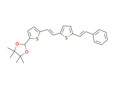 4,4,5,5-tetramethyl-2-{5-[2-(5-styryl-thiophen-2-yl)-vinyl]-thiophen-2-yl}[1,3]dioxolane