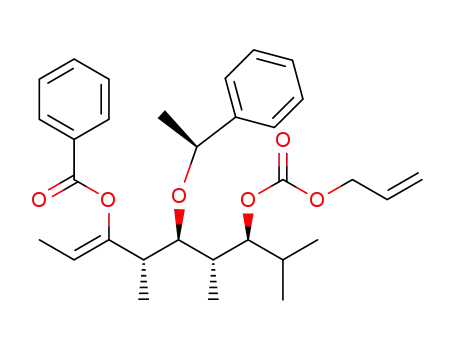 (-)-(1Z,2S,3S,4R,5S)-5-[(allyloxycarbonyl)oxy]-1-ethylidene-3-[(1S)-1-phenylethoxy]-2,4,6-trimethylheptyl benzoate