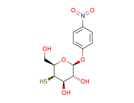 Molecular Structure of 673460-80-5 (4-nitrophenyl 4-deoxy-4-thio-β-D-galactopyranoside)