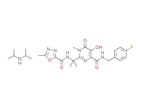 Molecular Structure of 1337990-96-1 (raltegravir diisopropylamine salt)