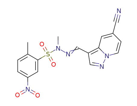 N'-((5-cyanopyrazolo[1,5-a]pyridin-3-yl)methylene)-N,2-dimethyl-5-nitrobenzenesulfonohydrazide