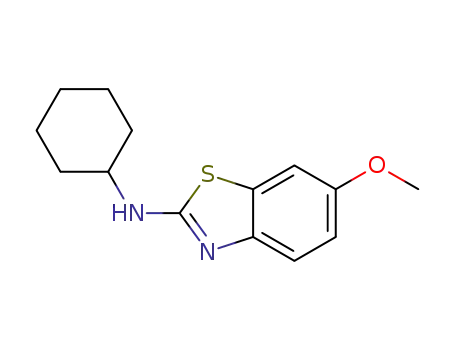 Molecular Structure of 1314799-58-0 (N-cyclohexyl-6-methoxybenzo[d]thiazol-2-amine)