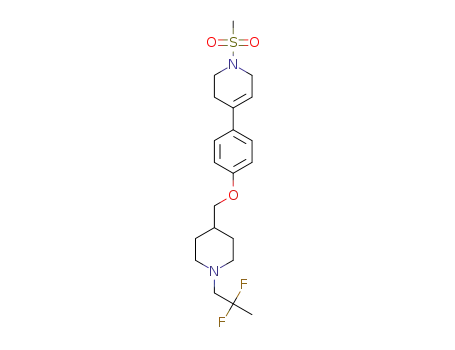 4-{4-[1-(2,2-Difluoro-propyl)-piperidin-4-ylmethoxy]-phenyl}-1-methanesulfonyl-1,2,3,6-tetrahydro-pyridine