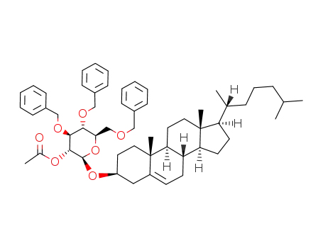 (3β)-cholest-5-en-3-yl 2-O-acetyl-3,4,6-tri-O-benzyl-β-D-glucopyranoside