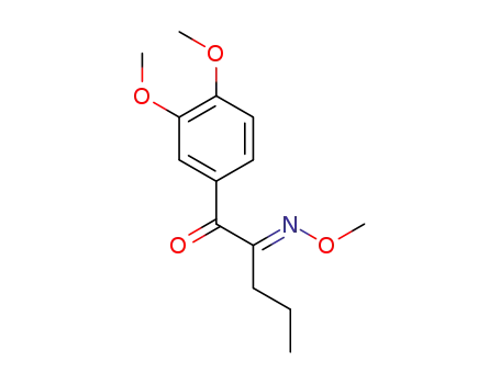 (E)-1-(3,4-dimethoxyphenyl)-2-(methoxyimino)pentan-1-one