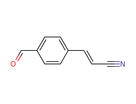 Molecular Structure of 79382-88-0 (2-Propenenitrile, 3-(4-formylphenyl)-, (2E)- (9CI))