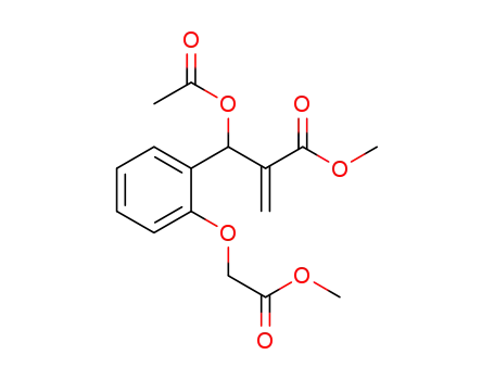 methyl 3-acetoxy-3-[2-(carbomethoxymethyloxy)]phenyl-2-methylenepropanoate