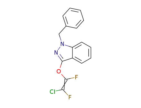 Molecular Structure of 1300727-57-4 (1-benzyl-3-(1,2-difluoro-2-chlorovinyloxy)-1H-indazole)