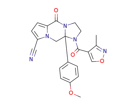 10a-(4-methoxyphenyl)-1-[(3-methyl-1,2-oxazol-4-yl)carbonyl]-5-oxo-2,3,10,10a-tetrahydro-1H,5H-imidazo[1,2-a]pyrrolo[1,2-d]pyrazine-8-carbonitrile