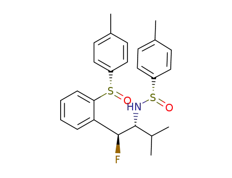 {N-[(1S,2R)-1-fluoro-3-methyl-1-{2-[(S)-p-tolylsulfinyl]phenyl}]butan-2-yl}-(S)-p-tolylsulfinamide