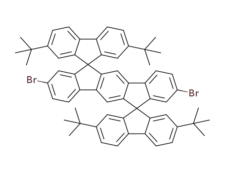 2',8'-dibromo-2,2'',7,7''-tetrakis(1,1-dimethylethyl)-dispiro-[9H-fluorene-9,6'(12'H)-indeno[1,2-b]fluorene-12',9''-[9H]fluorene]