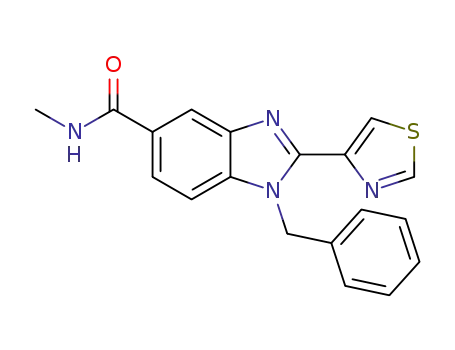 1-benzyl-N-methyl-2-(thiazol-4-yl)-1H-benzoimidazole-5-carboxamide