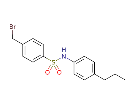 Molecular Structure of 1308718-78-6 (4-(bromomethyl)-N-(4-propylphenyl)benzenesulfonamide)