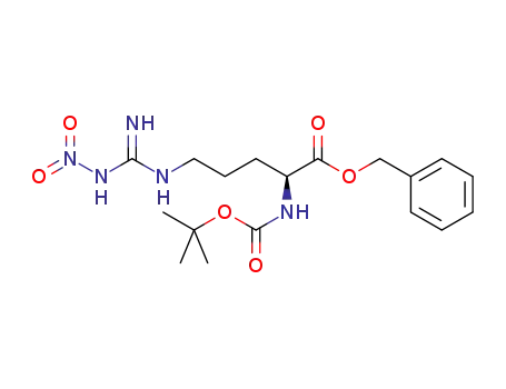 Molecular Structure of 94770-45-3 (benzyl Nα-Boc-Nω-nitro-L-argininate)