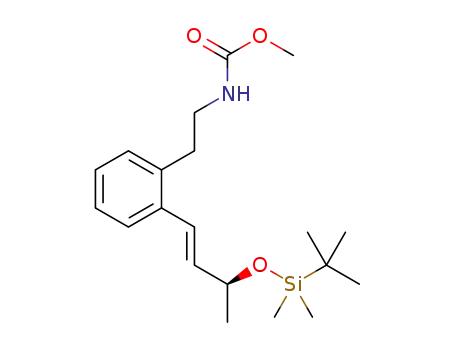 (3S)-(E)-N-methoxycarbonyl-N-[2-[2-(3-tert-butyldimethylsilyloxy-1-butenyl)phenyl]ethyl]amine