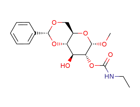methyl 4,6-O-benzylidene-2-O-(N-ethylcarbamoyl)-α-D-glucopyranoside