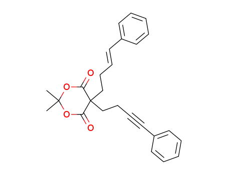 (E)-2,2-dimethyl-5-(4-phenylbut-3-en-1-yl)-5-(4-phenylbut-3-yn-1-yl)-1,3-dioxane-4,6-dione