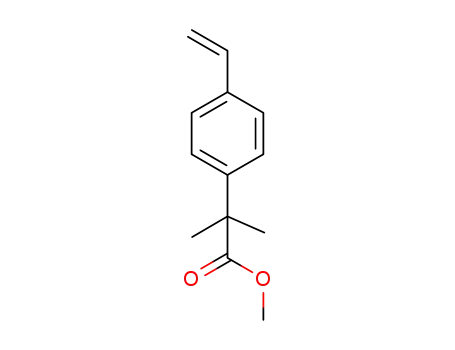 Molecular Structure of 1298022-54-4 (methyl 2-methyl-2-(4-vinylphenyl)propanoate)