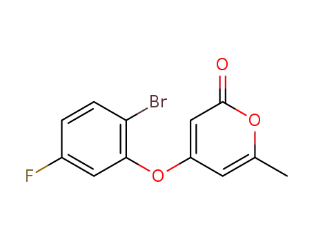 4-(2-bromo-5-fluorophenoxy)-6-methyl-2-pyrone