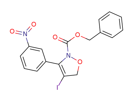 benzyl 2,5-dihydro-4-iodo-3-(3-nitrophenyl)-2H-isoxazole-2-carboxylate