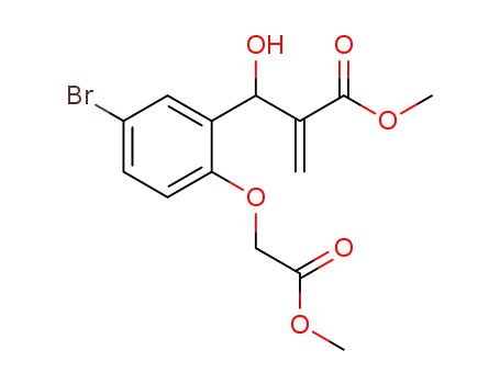 methyl 3-[5-bromo-2-(carbomethoxymethyloxy)]phenyl-3-hydroxy-2-methylenepropanoate