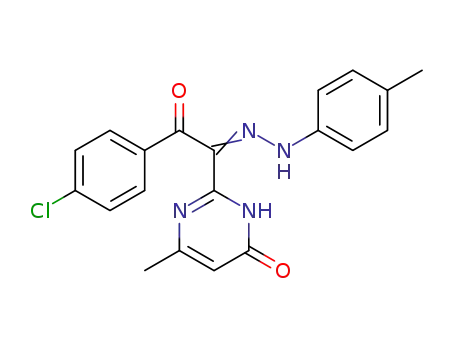 2-[N-(4-methylphenyl)-2-oxo-2-(4-chlorophenyl)-ethanehydrazonoyl]-6-methyl-4(3H)-pyrimidinone
