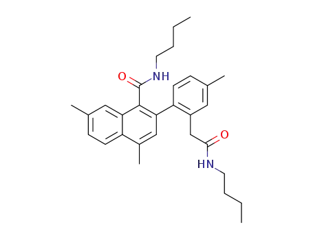 N-butyl-2-(2-(2-(butylamino)-2-oxoethyl)-4-methylphenyl)-4,7-dimethyl-1-naphthamide
