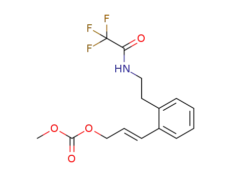 (E)-methyl 3-(2-(2-(2,2,2-trifluoroacetamido)ethyl)phenyl)allyl carbonate