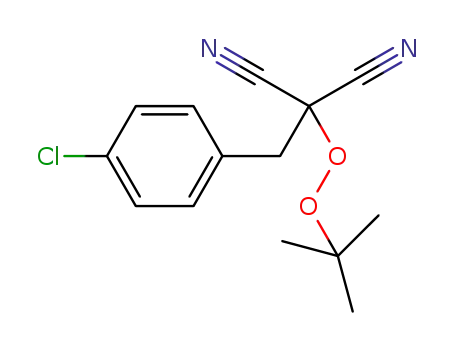 2-(tert-butylperoxy)-2-(4-chlorobenzyl)malononitrile