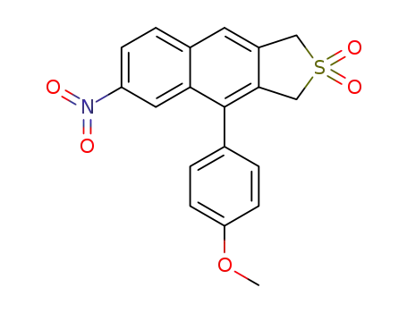 4-(4-methoxy-phenyl)-6-nitro-1,3-dihydro-naphtho[2,3-c]thiophene 2,2-dioxide