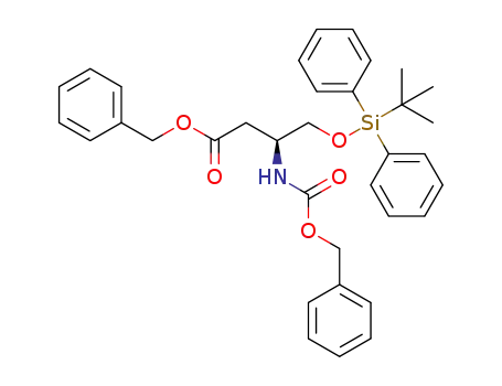 N-benzyloxycarbonyl O-t-butyldiphenylsilyl (S)-β-homoserine benzyl ester