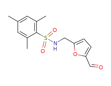 Molecular Structure of 1273318-23-2 (N-((5-formylfuran-2-yl)methyl)-2,4,6-trimethylbenzenesulfonamide)