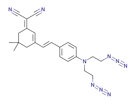 (E)-2-(3-(4-(bis(2-azidoethyl)amino)styryl)-5,5-dimethylcyclohex-2-enylidene)malononitrile
