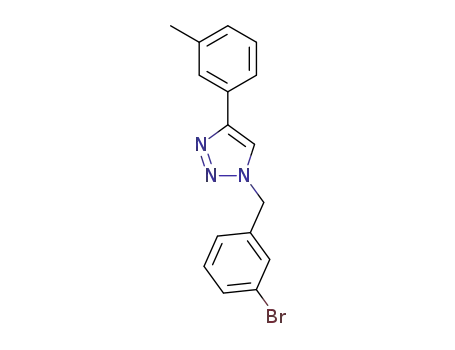 Molecular Structure of 1361946-54-4 (1-(3-bromobenzyl)-4-(3-methylphenyl)-1H-1,2,3-triazole)