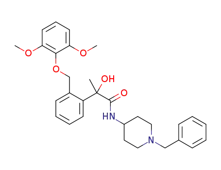 rac-N-{1-[(phenyl)methyl]piperidin-4-yl}-2-{2-[(2,6-dimethoxyphenoxy)methyl]phenyl}-2-hydroxypropanamide