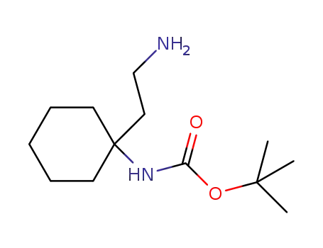 Molecular Structure of 886362-50-1 (1-(2-AMINO-ETHYL)-N-BOC-CYCLOHEXYLAMINE)