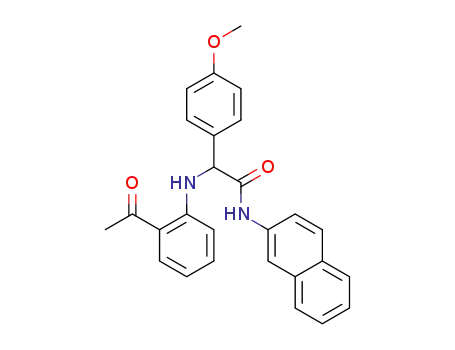 2-(2-acetylphenylamino)-2-(4-methoxyphenyl)-N-(naphthalen-2-yl)acetamide