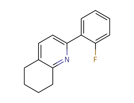 Molecular Structure of 1357359-51-3 (2-(2-fluorophenyl)-5,6,7,8-tetrahydroquinoline)