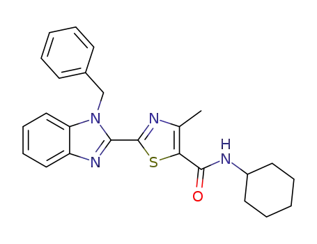 2-(1-benzyl-1H-benzoimidazol-2-yl)-4-methyl-thiazole-5-carboxylic acid cyclohexylamide