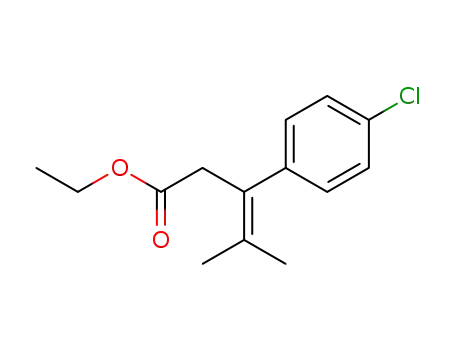 3-(4-Chloro-phenyl)-4-methyl-pent-3-enoic acid ethyl ester