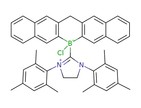 6-bora-6-chloro-6,13-dihydro-6-(3-dimesityl-4,5-dihydroimidazol-2-ylidene)pentacene