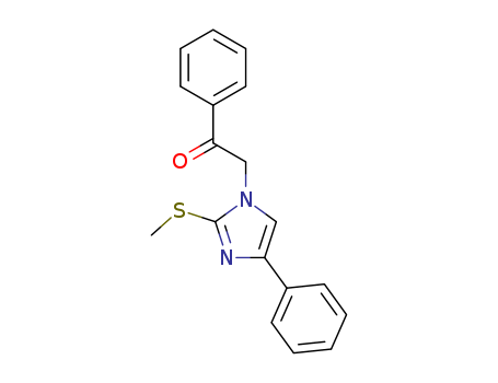 Ethanone,2-[2-(methylthio)-4-phenyl-1H-imidazol-1-yl]-1-phenyl- cas  6966-51-4