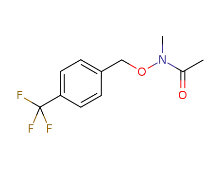 Molecular Structure of 1352918-97-8 (N-methyl-N-((4-(trifluoromethyl)benzyl)oxy)acetamide)