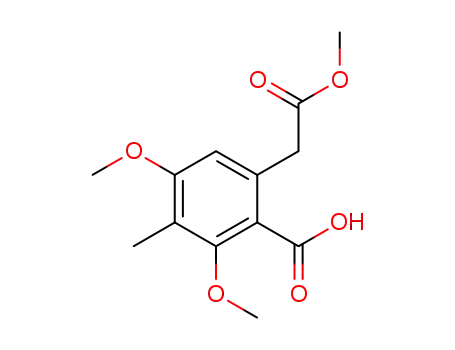 2,4-dimethoxy-6-(2-methoxy-2-oxoethyl)-3-methylbenzoic acid