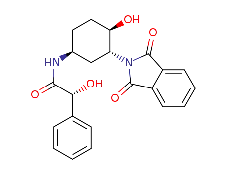 (2R)-2-hydroxy-N-[(1S,4R,5R)-4-hydroxy-5-phthalimidocyclohex-1-yl]-2-phenylacetamide