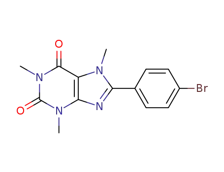 Molecular Structure of 1352798-38-9 (1,3,7-trimethyl-8-(p-bromophenyl)-xanthine)