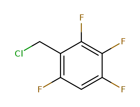 Molecular Structure of 292621-61-5 (2,3,4,6-Tetrafluorobenzyl chloride, 97%)