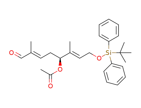 (2E,4S,6E)-1-[(tert-butyldiphenylsilanyl)oxy]-3,7-dimethyl-8-oxoocta-2,6-dien-4-yl acetate
